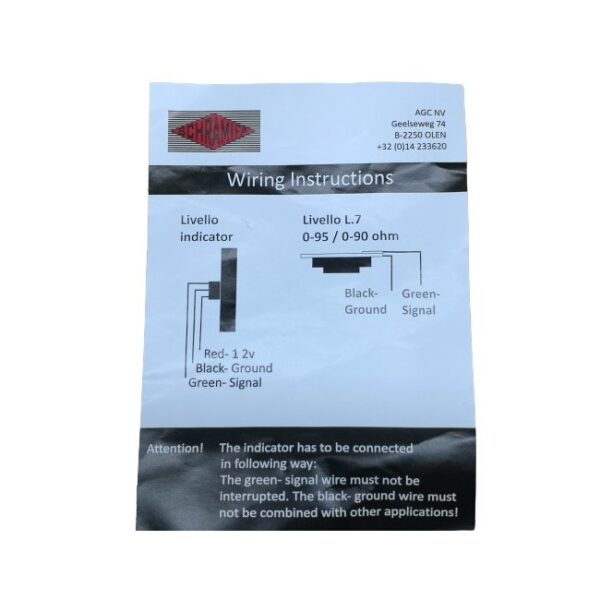 INDICADOR NIVEL GAS LIVELLO 0-90OHM